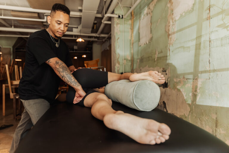 Kian Amir McGraw Rolfing with postpartum recovery
