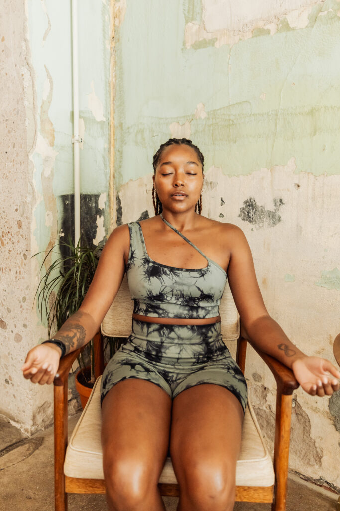 Kian McGraw Certified Rolfer leads a mindfulness meditation in Greenwood Village Colorado